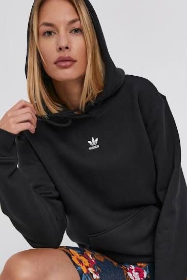 ADIDAS (S) Essential Hoodie Fleece женское худи на флисе оригинал черн