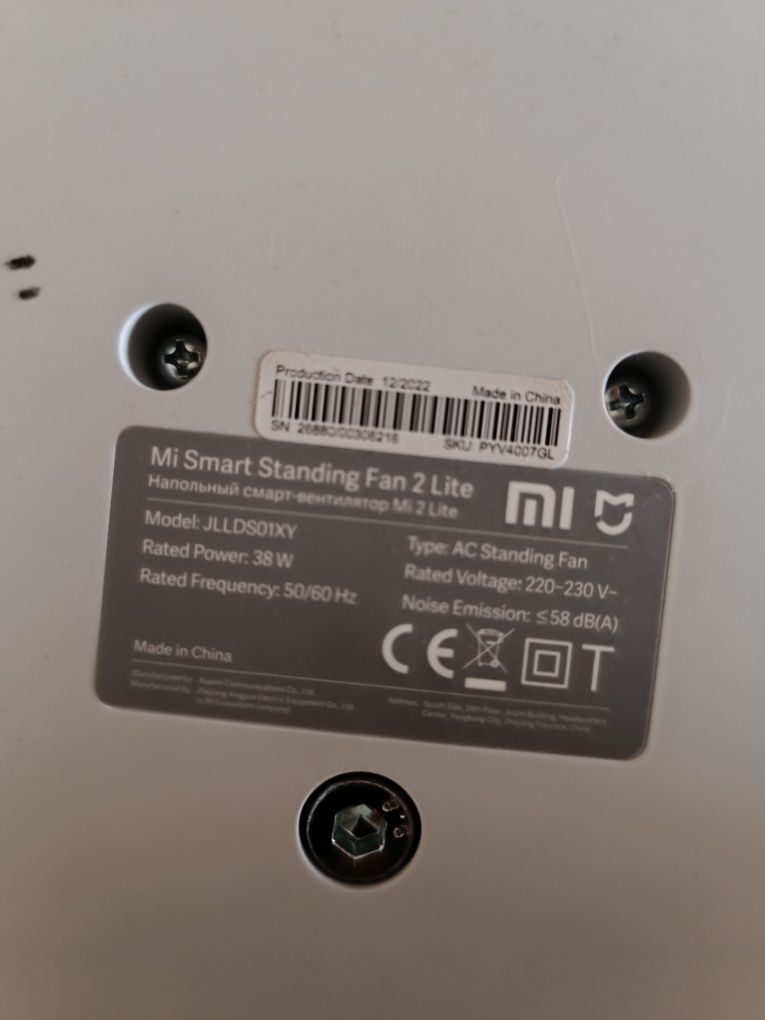 Ventoinha Xiaomi Mi Smart Standing Fan 2 Lite