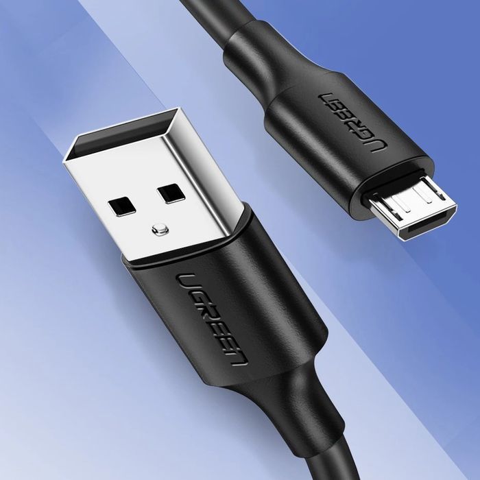 Ugreen kabel przewód USB - micro USB 2,4 A 480 Mbps 1,5 m czarny