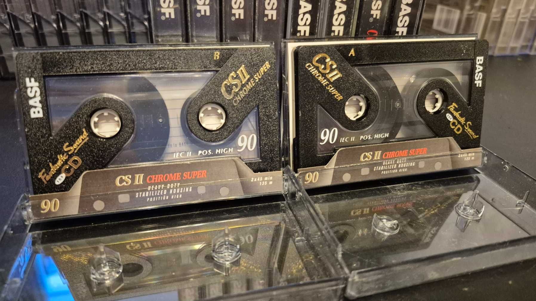 C2 - 10 szt.  kaset magnetofonowych BASF CS II 90 CROME