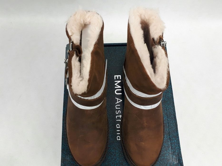 EMU AUSTRALIA - NOWE Roadside w11296 oak/chene us8 w/f uk6 eu39 botki