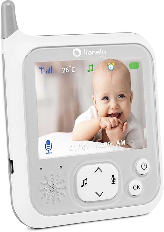 Elektroniczna Niania Lionelo Babyline 7.1 Kołysanki Alarm Tryb Nocny