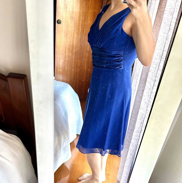 Vestido de cerimónia Azul