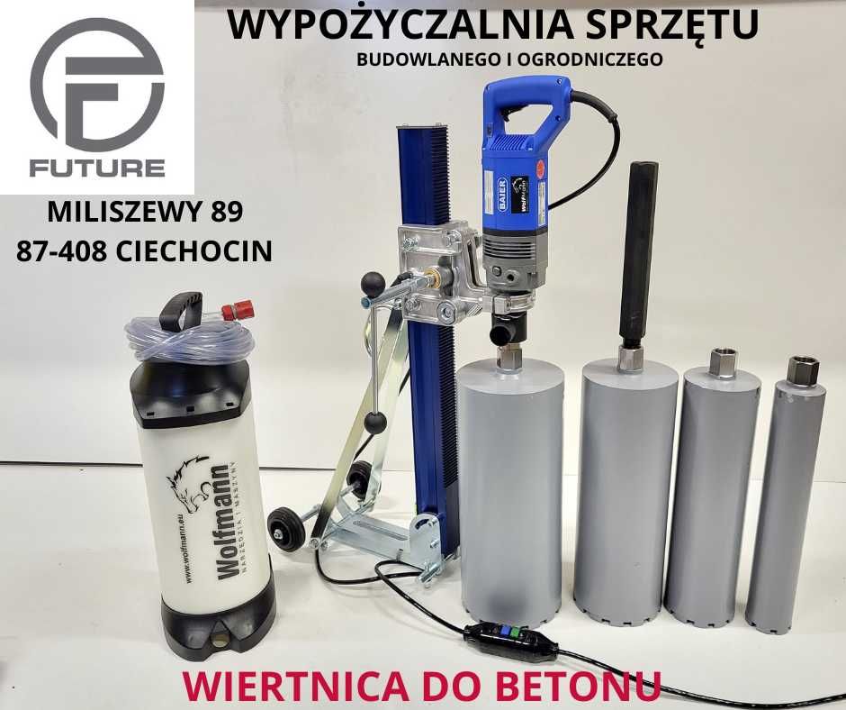 Wiertnica otwornica do betonu wynajem wypożyczalnia