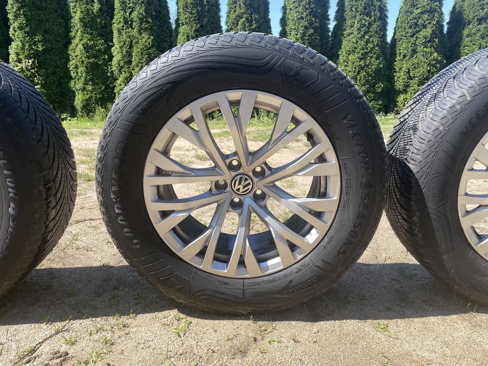Vw volkswagen touareg lll 760 felgi 18cali wielosezon opony goodyear