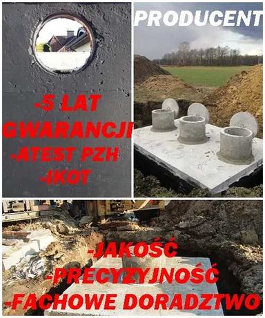 Zbiornik betonowy 8m3 na Szambo, Gnojówkę, Szamba, Deszczówkę ŁAŃCUT