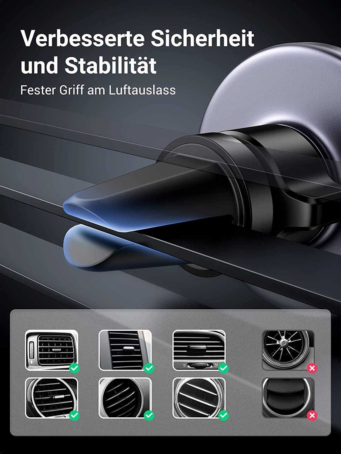 Держатель для iPhone Ugreen Автодержатель с MagSafe Holder