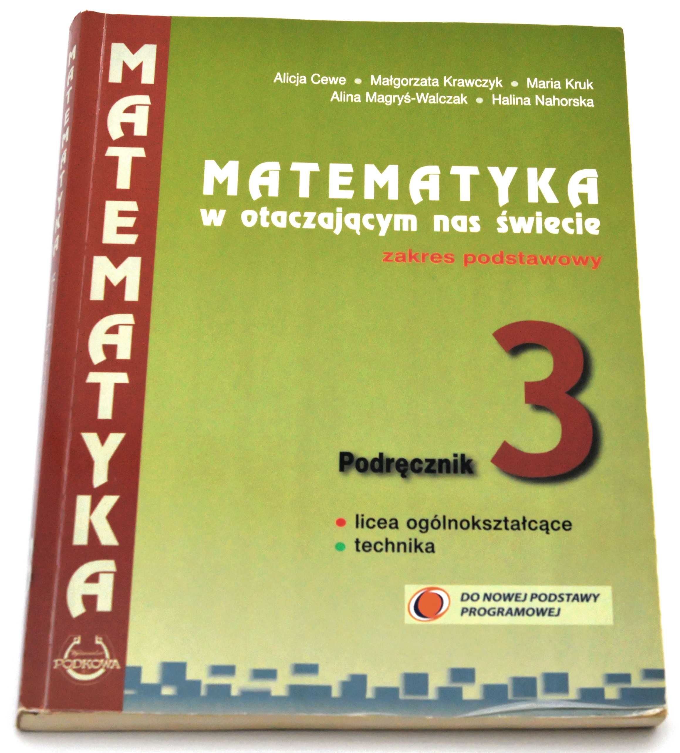 Matematyka w otaczającym nas świecie 3 Podręcznik Z podstawowy