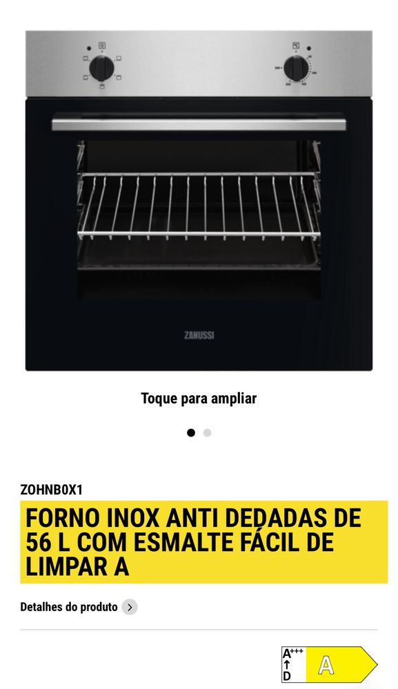 Forno electrico novo zanussi