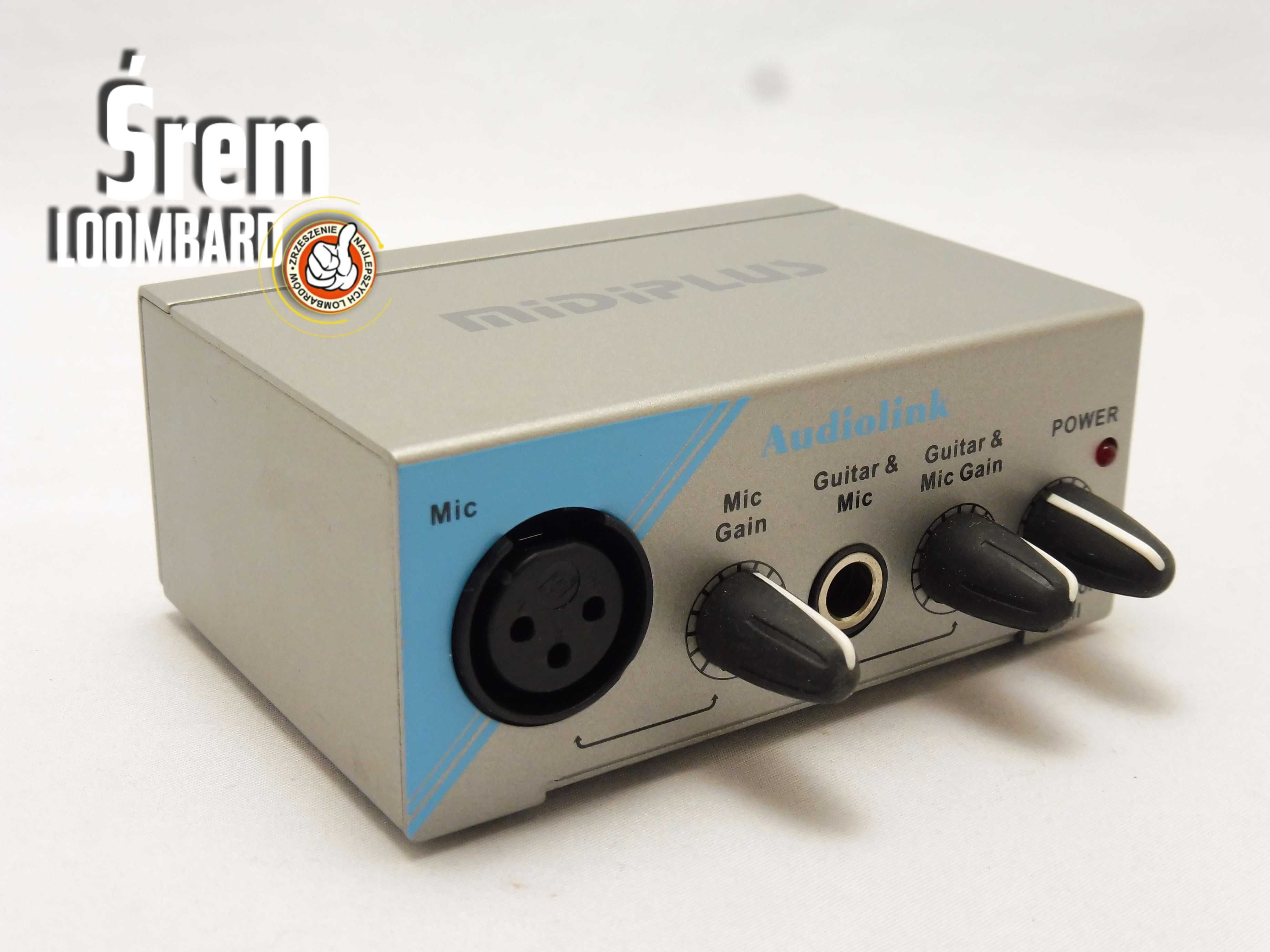 Interfejs MIDIPLUS Audiolink, mikrofon, okablowanie, db stan!