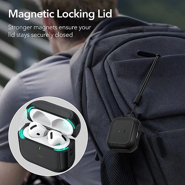 Esr Orbit Halolock Magsafe Apple Airpods 4 Black