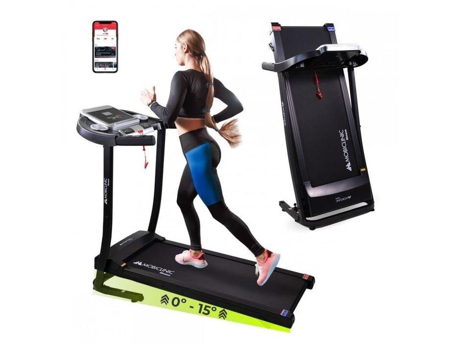 Passadeira de Corrida Dobrável MOBICLINIC Altifalante Bluetooth 12Km/H