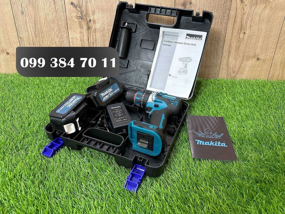 Акумуляторний Шуруповерт Makita DHP 485 Безщітковий 2 АКБ 36В/5Ач 95Nm