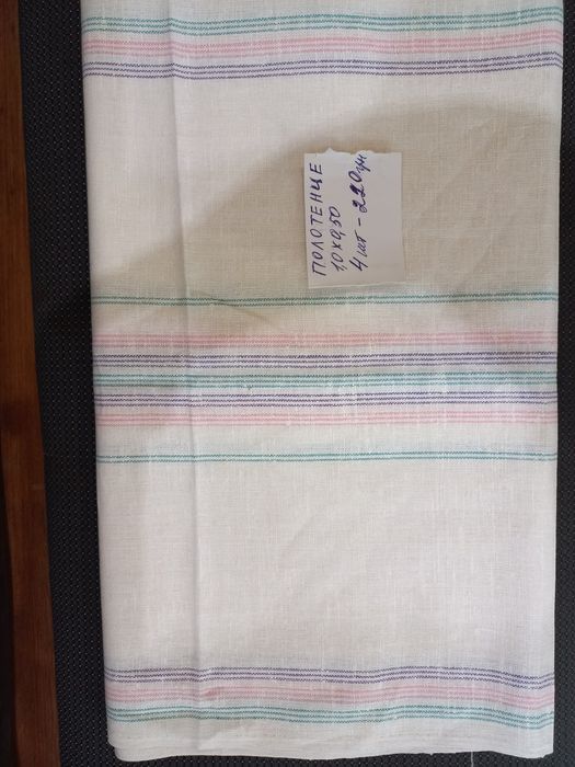 Продам новые отрезы тканей, нитки х/б.