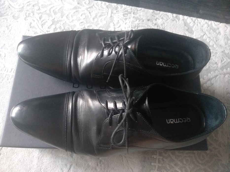 Buty do garnituru czarne Recman eleganckie dl wkładki 29.5 cm