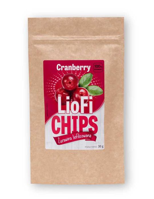 Liofilizat Elena - LioFi Chips żurawina 30g