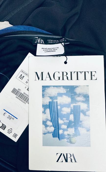 ZARA колаборація René Magritte максі сукня літня круїзна довга платье