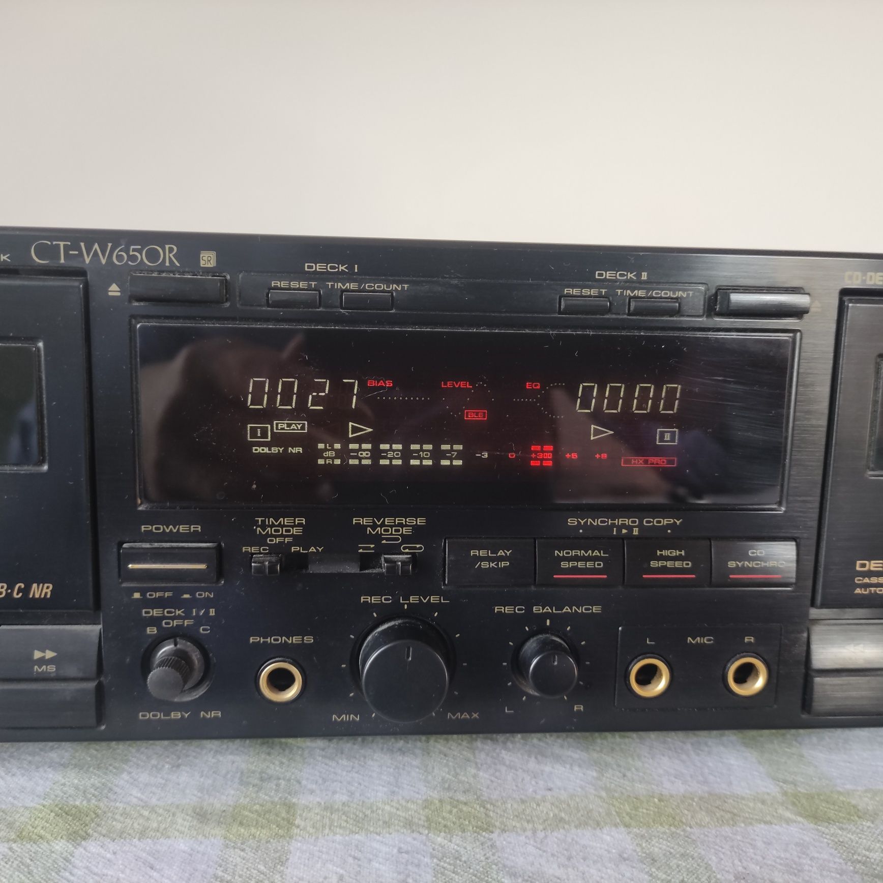 Pioneer CT-W650R magnetofon dwukasetowy