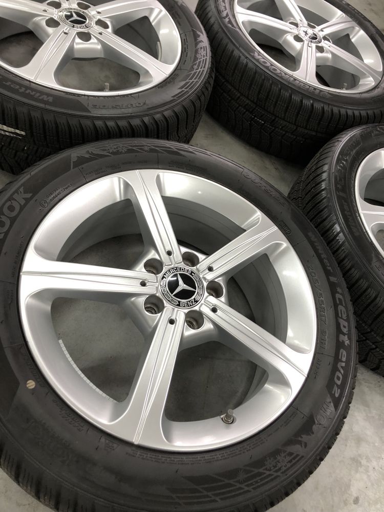 Kola Zimowe 17 Mercedes A W177 B CLA Klasa 205/55/R17 Oryginalne 5x112