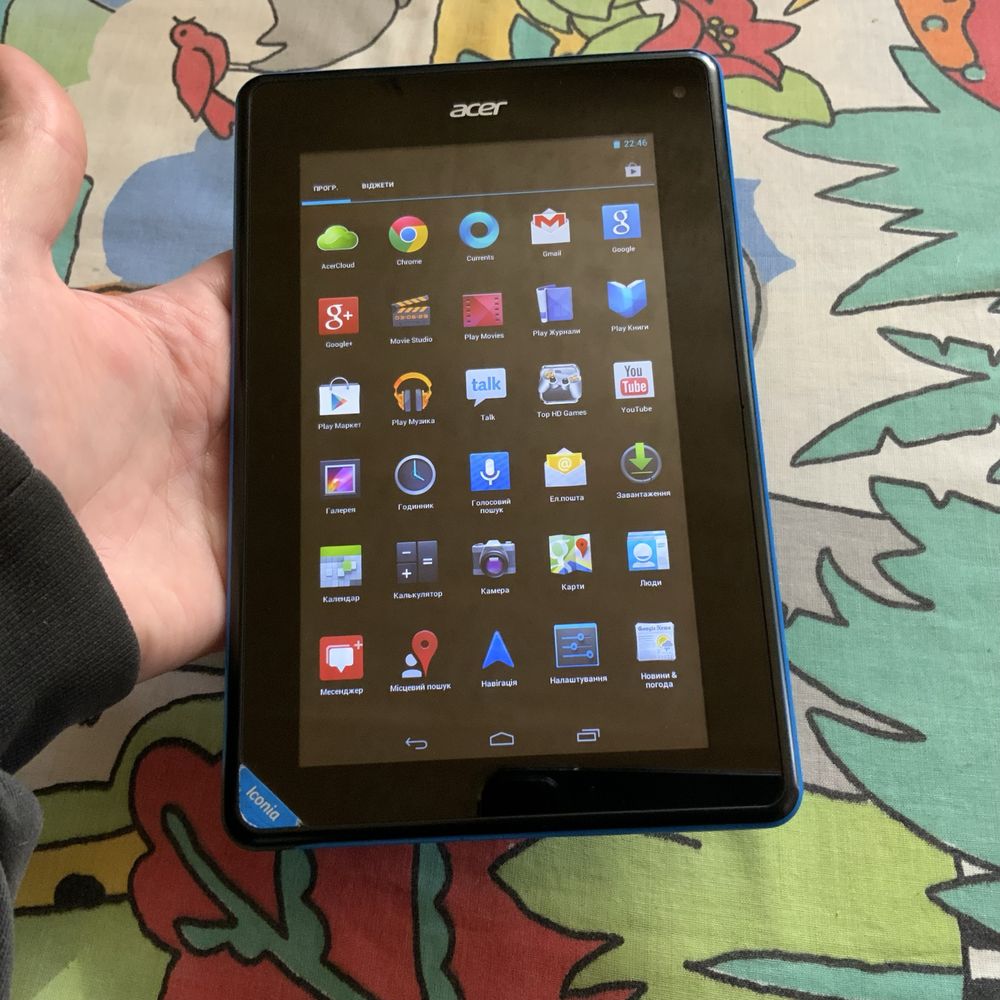 Интерактивная игрушка для детей, детский планшет Acer Iconia B1