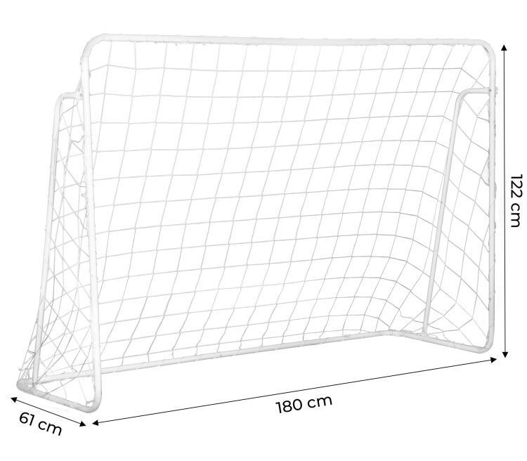 Bramka Piłkarska Z Siatką Do Piłki Nożnej 180x122cm Do Domu Ogrodu