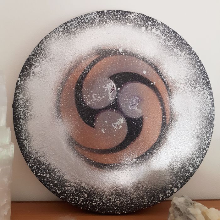 Pintura - TRISKELE Celta Viking Wiccan