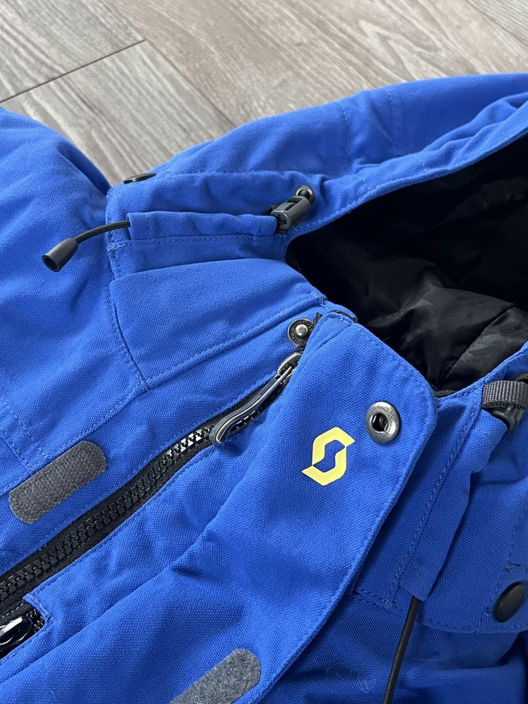 Bardzo Ciepła Zimowa Kurtka Parka Scott Yamaha Duże Logo Wodoodporna