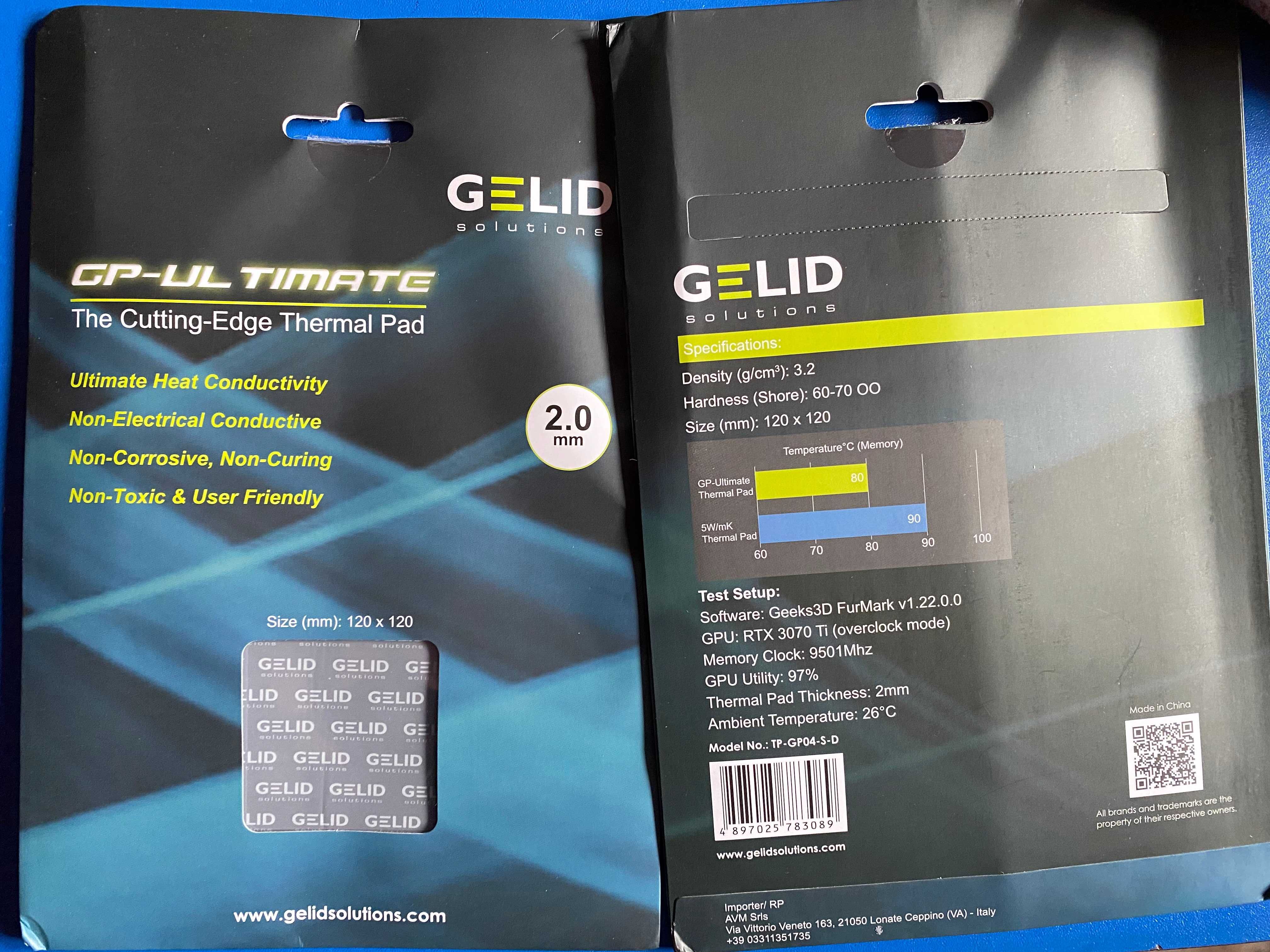Термопрокладки Gelid ultimate 2.0 mm