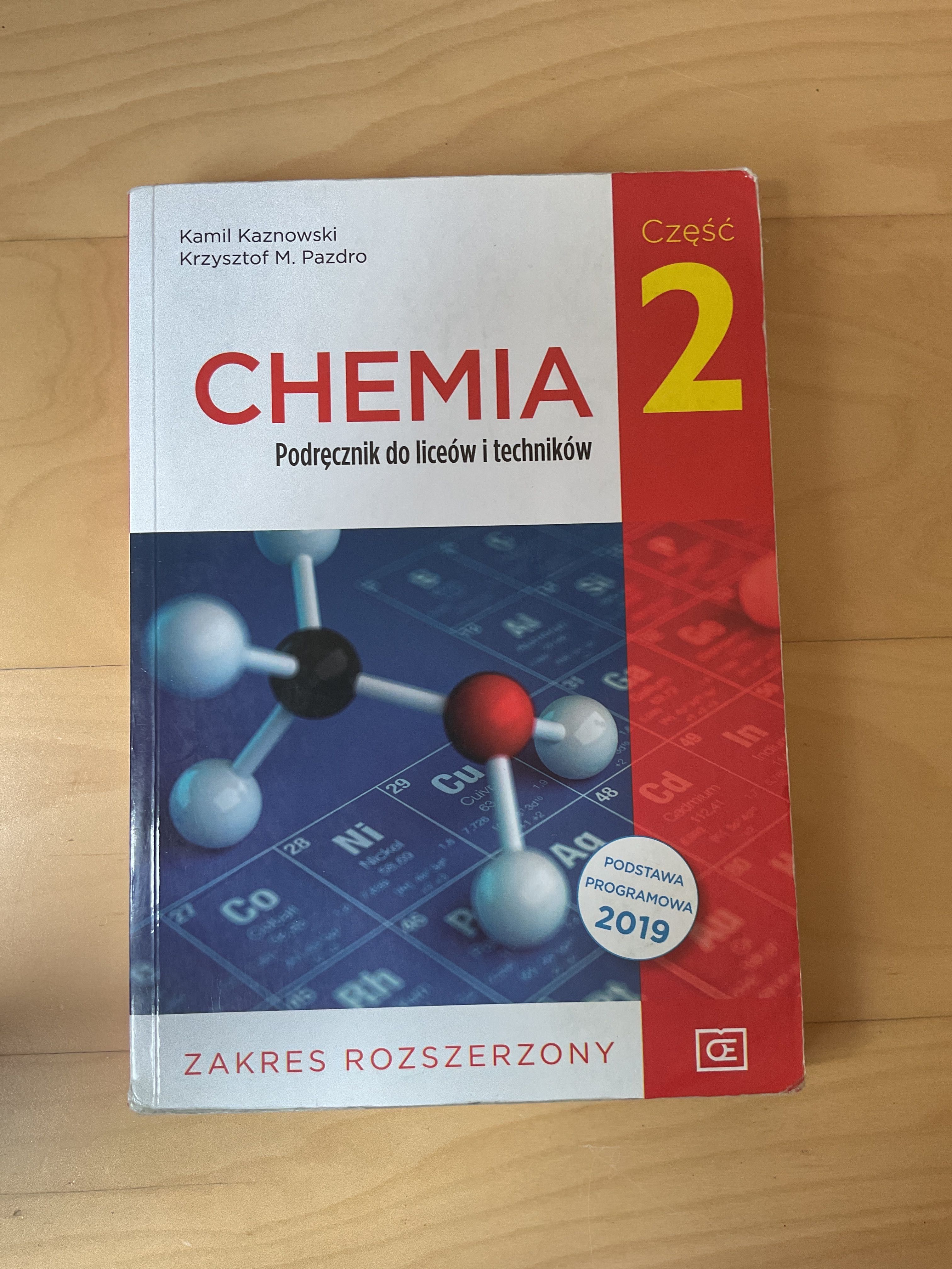 Chemia 2 podręcznik Pazdro zakres rozszerzony