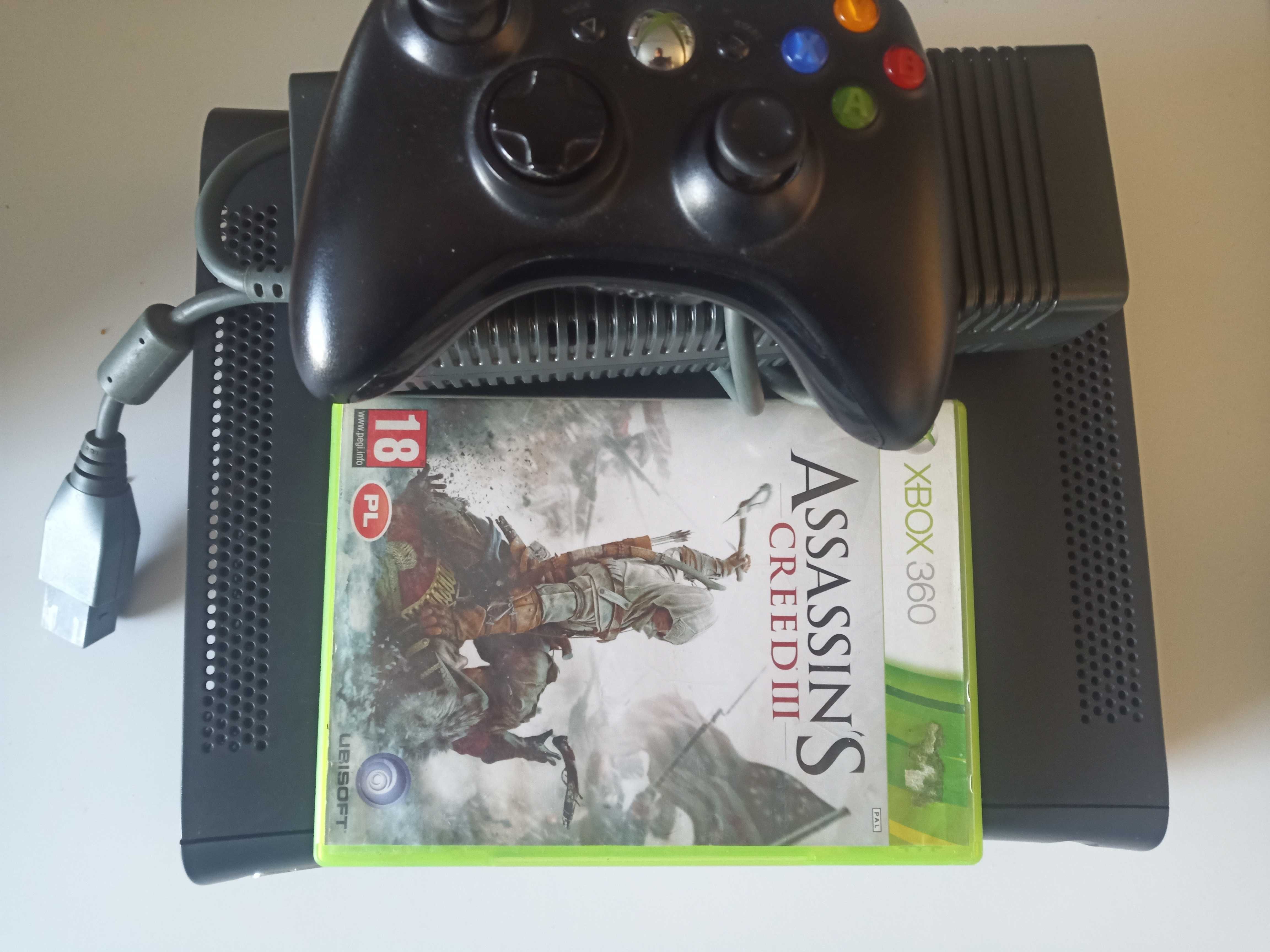 Konsola Xbox 360 Black komplet sprawny z grą Assassin's Creed