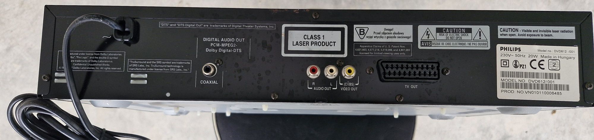 Leitor de DVD Philips 612