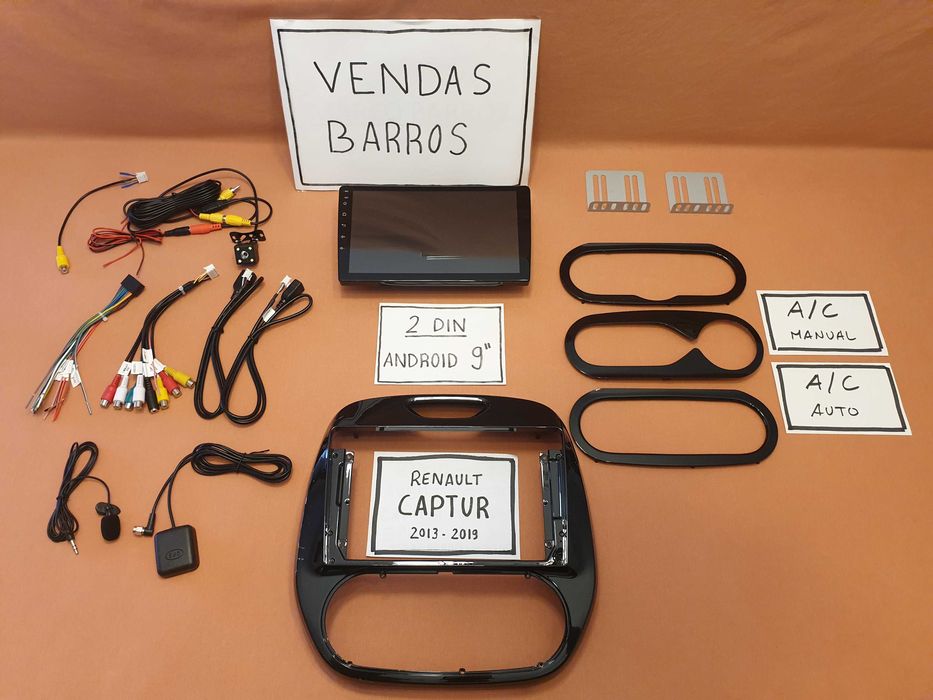 (NOVO) Rádio 2DIN 9" • Renault CAPTUR (2013 a 2019) • Android [4+32GB]