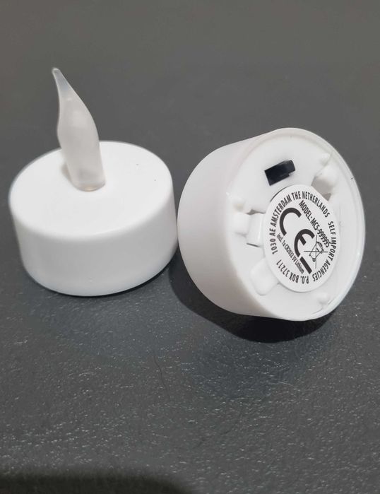 Zestaw 4 figurek świątecznych 3D dekoracje handmade 2 kolory + LED