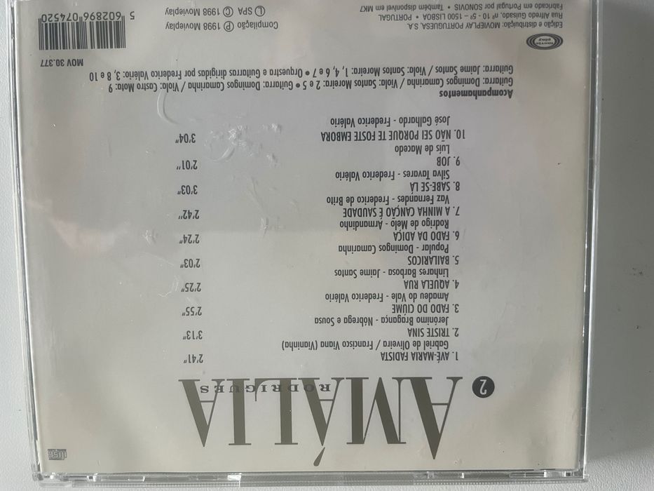 DVD original Carminho, Marco Rodrigo e Amália