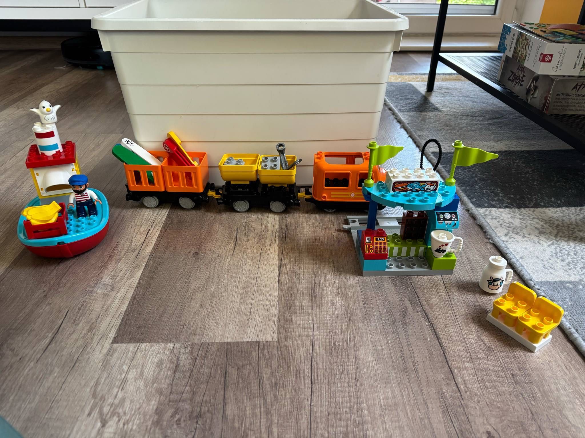 Lego Duplo pociąg towarowy pociąg parowy