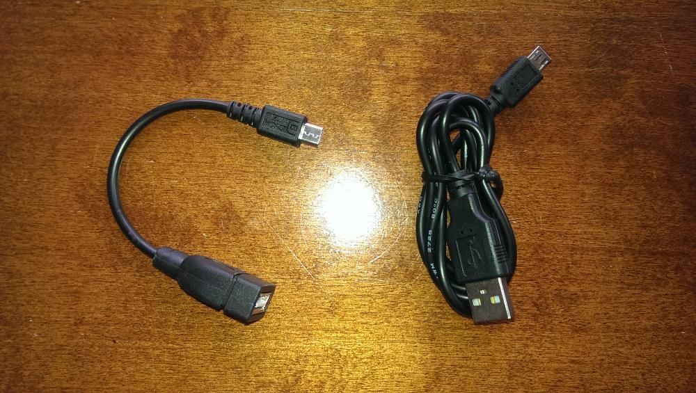 OTG - Przejściówka microUSB na USB oraz przedłużacz USB
