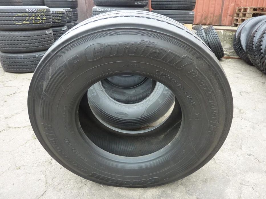 Opona używana ciężarowa 385/65R22.5 CORDIANT TRAILING 600zł C2240