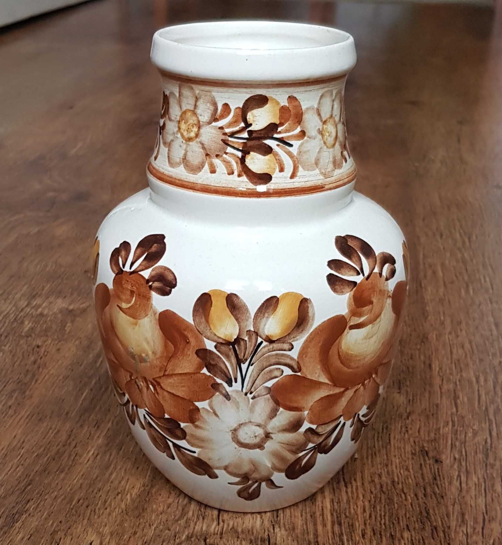 Ręcznie malowany wazon, KOŁO, l. 70. XX w.
