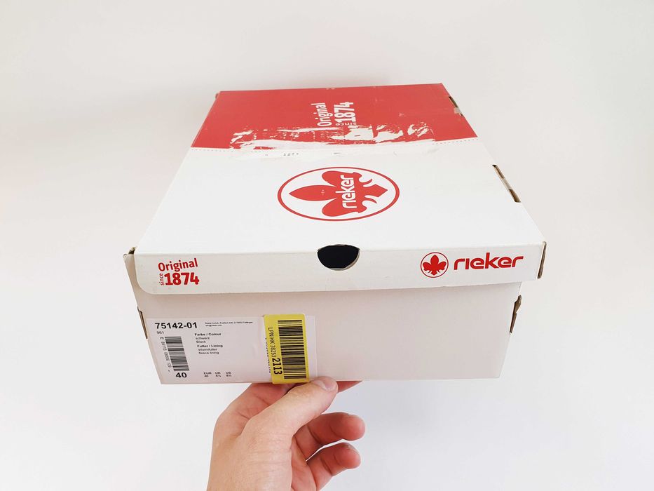 Женские ботинки Rieker 40 25.5-26 см 8.5 US черные