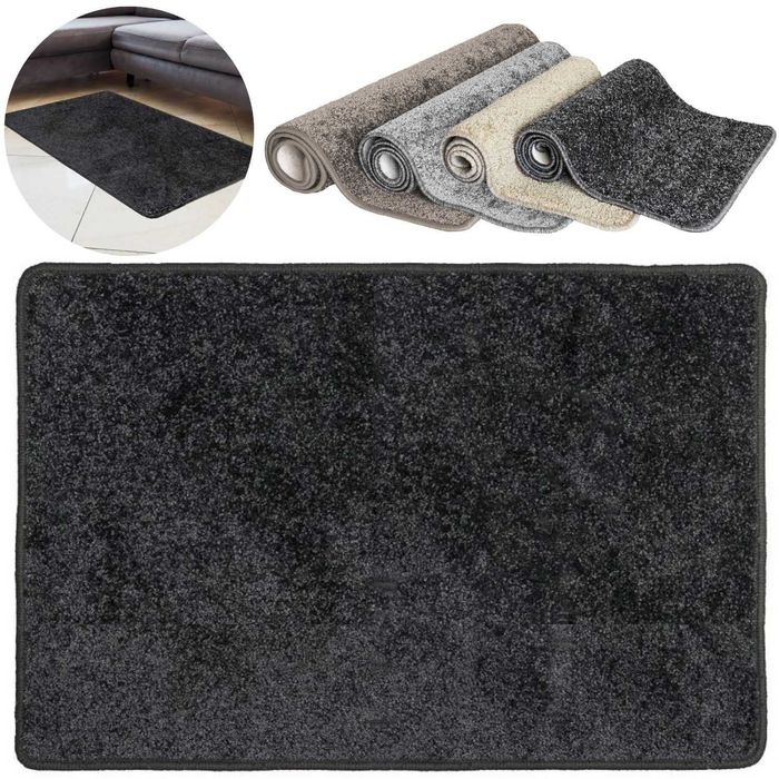Dywan do salonu pokoju dywanik shaggy miękki komfortowy 60x120 czarny