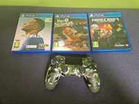 Zestaw 3 gier i pada do ps4