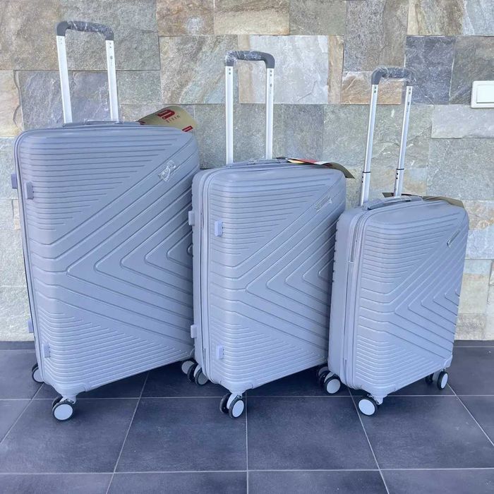 Дорожній чемодан на 8 колес ПОЛІПРОПІЛЕН Сумка Валіза Дорожный чемодан