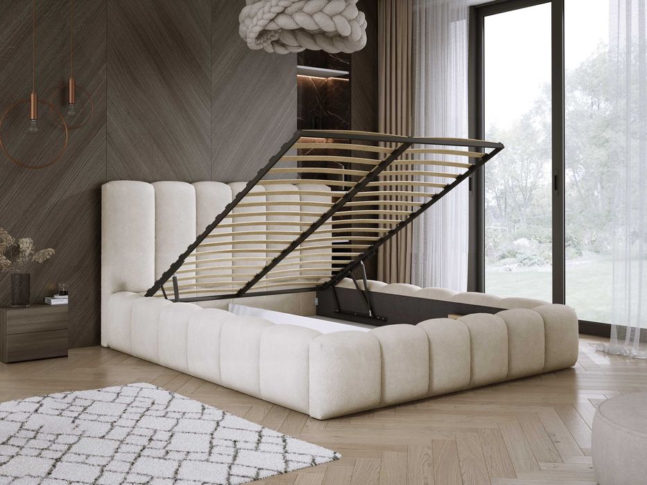 Łóżko Sypialnianie z Pojemnikiem + stelaż metalowy Sydney PRODUCENT