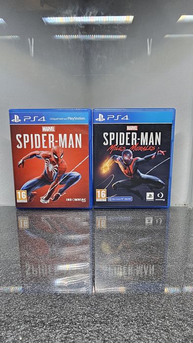 Pack 2X Spiderman Miles Morales Spider Man Spider-Man PS4 PlayStation