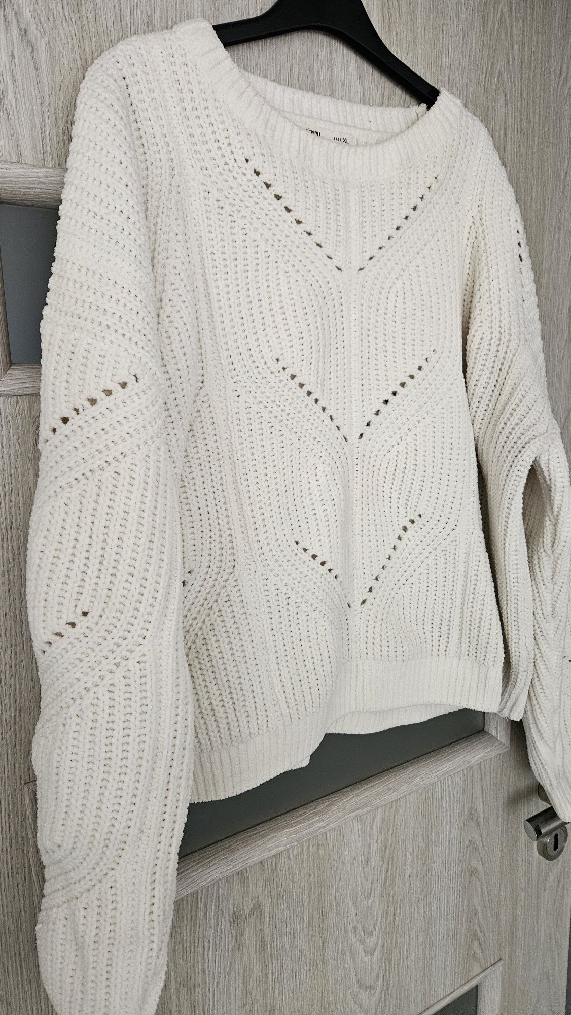 Sweter Sinsay XL ażurowy