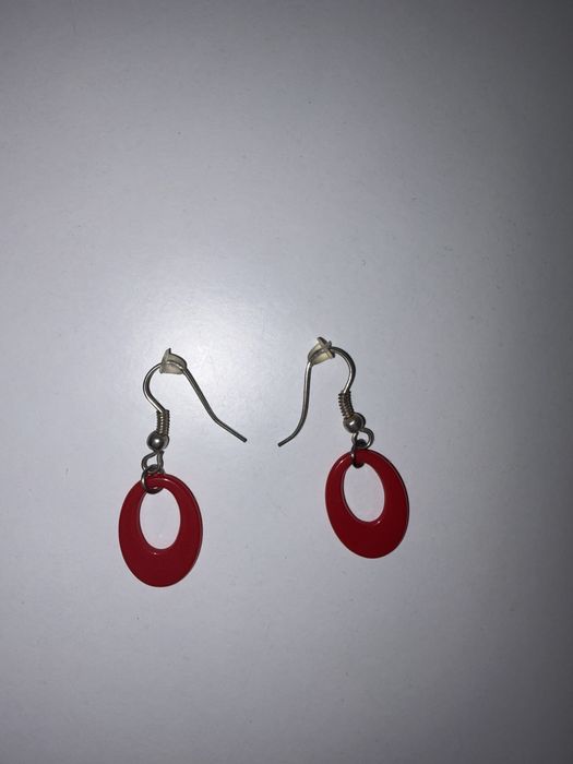 Kolczyki czerwone