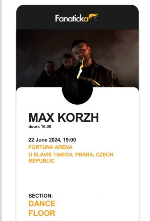 СРОЧНОО Билет на концерт Макса Коржа!!