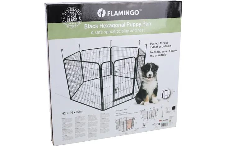 Kojec zagroda dla szczeniat Flamingo Zecta  162x140x80