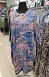 Anna Ferrini luźna lekka sukienka bombka 54/56 Plus size fiolet ombre