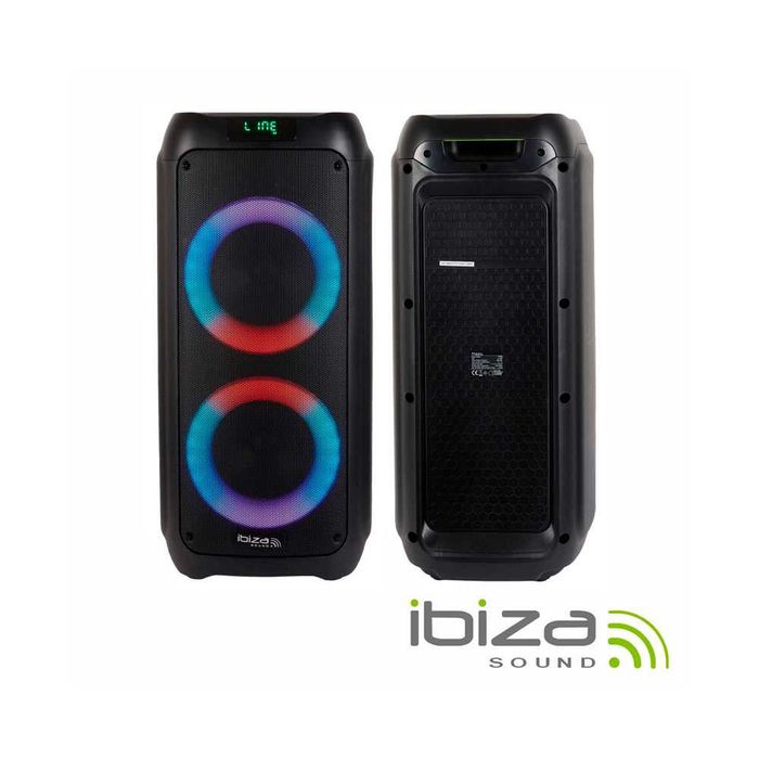 SISTEMA SOM PORTATIL 300W IBIZA LYRA400 USB/SD/AUX Ref. 2207.2603